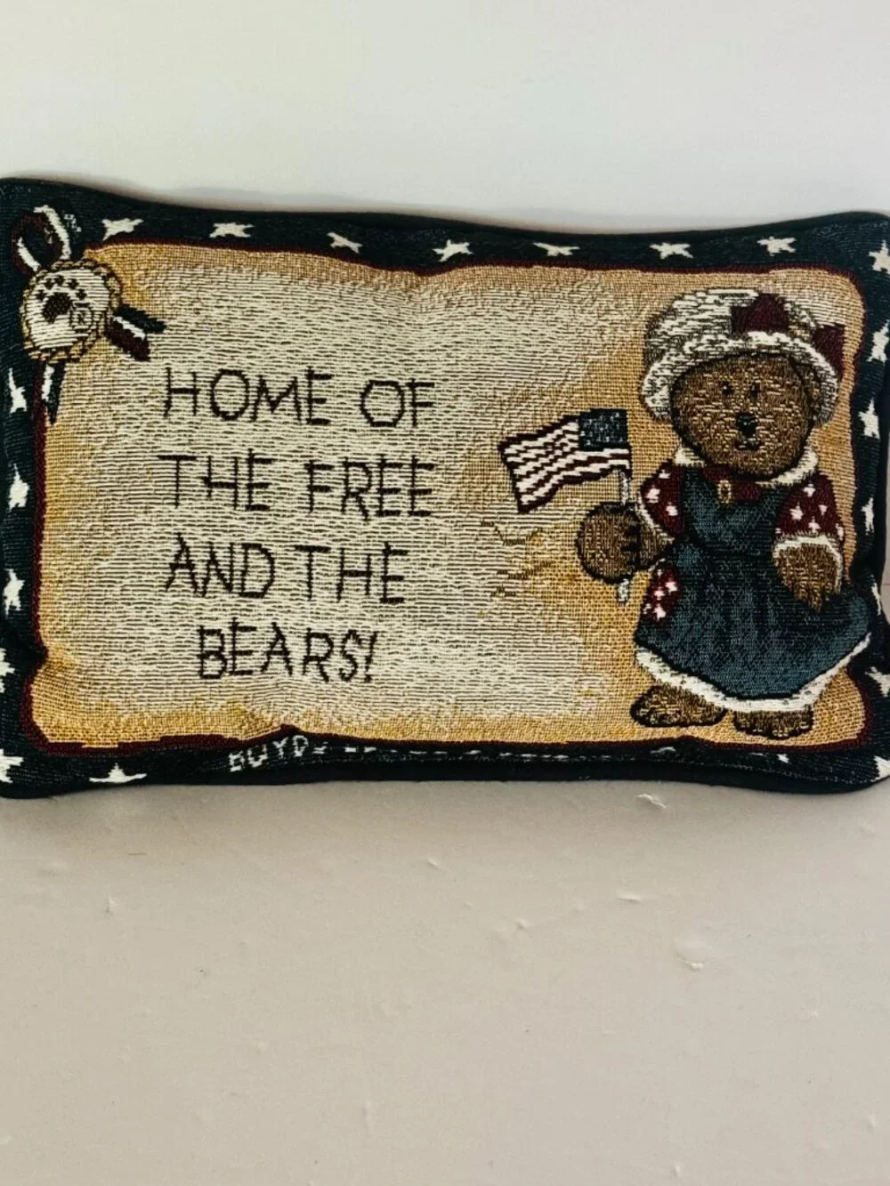 Vtg Boyds Bears Home of the Free 12x7